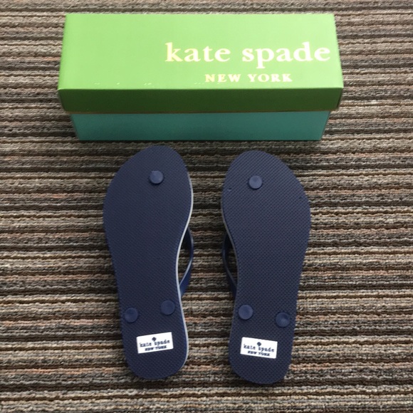 NEW Kate Spade Camel Print Flip Flops Size 7 - Picture 5 of 6